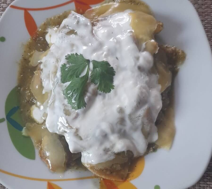 Chilaquiles verdes sencillos