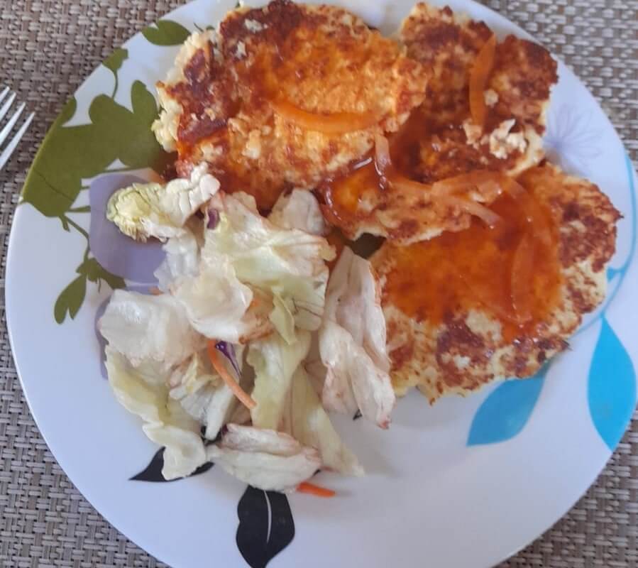 Tortitas de coliflor